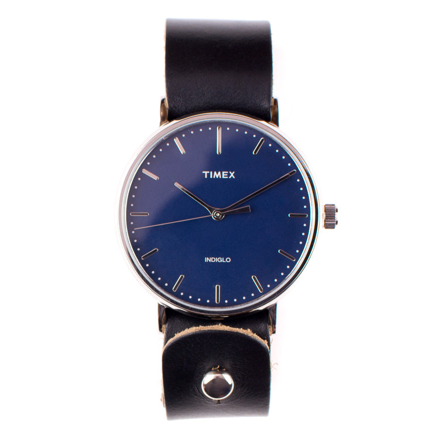 Timex 41mm Silver/Cobalt Fairfield & 20mm FFF Watchband