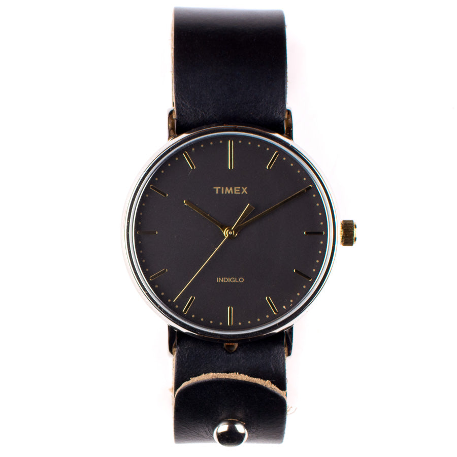 Timex 41mm Black Gold Fairfield & 20mm FFF Watchband