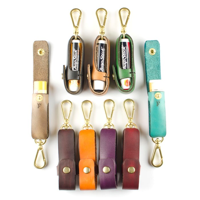 Western Keychain Chapstick Holder Keychain Chapstick Holder 