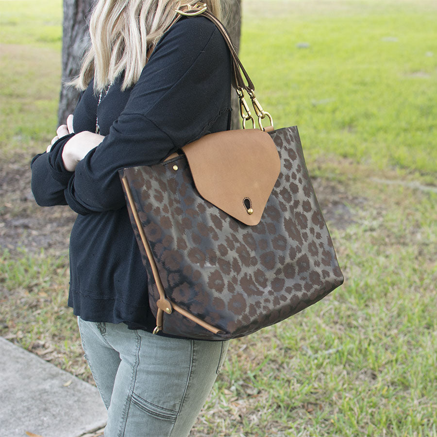 DIY Louis Vuitton Leather Tote Bag (Upcycle Papper brand bag) 