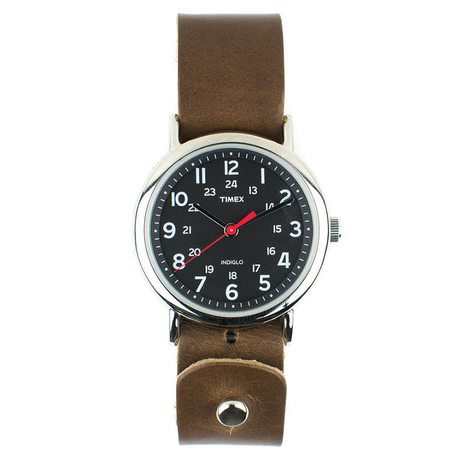 Timex weekender black outlet face