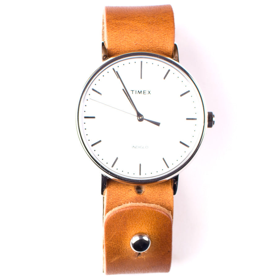 Timex 41mm Silver/White Fairfield & 20mm FFF Watchband