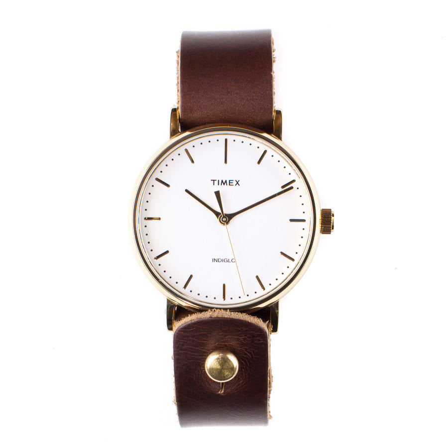 Timex fairfield leather discount strap