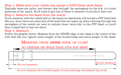 FFF Button-Stud Watchband (Custom Cordovan)