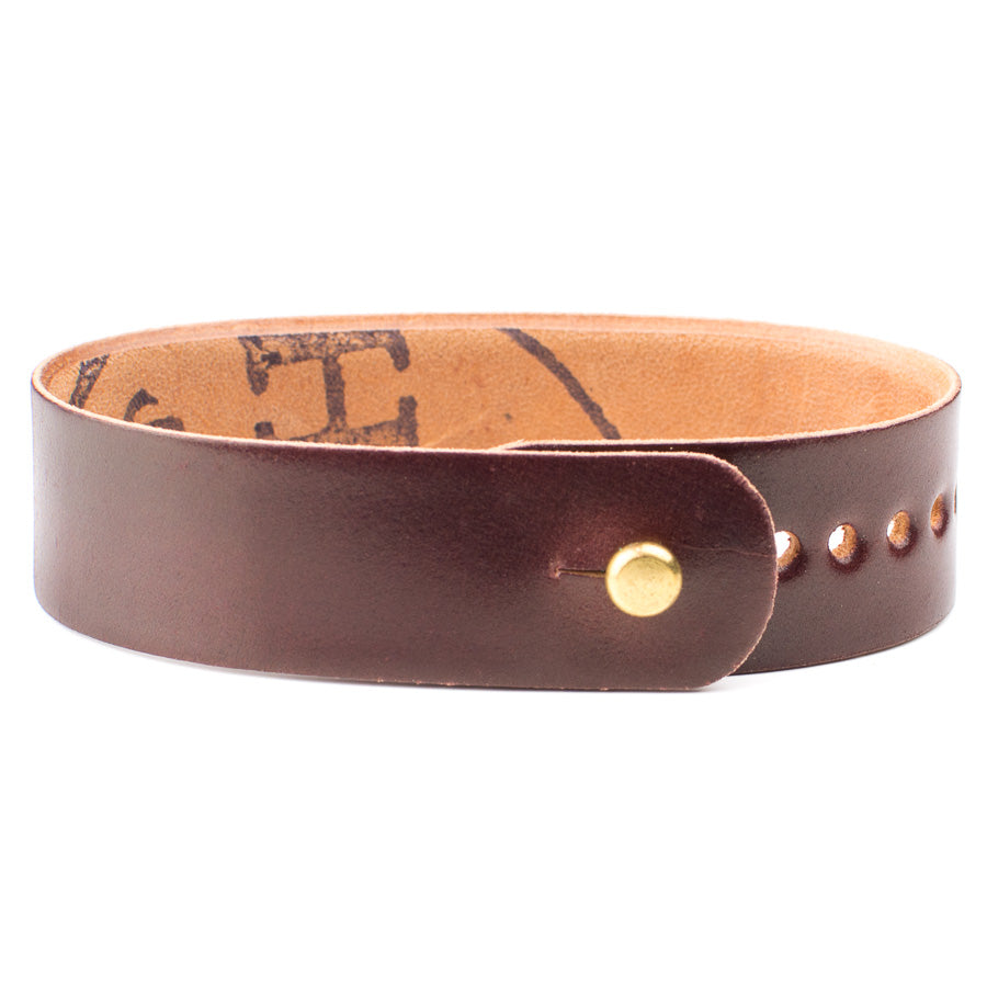 FFF Button-Stud Watchband (Adjustable Cordovan)