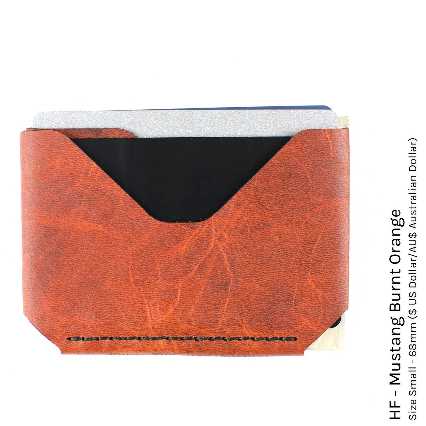 The Sidestep Wallet Mustang Burnt Orange / Large (78mm: EUR/GBP/NZD/JPY)